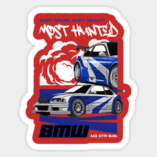 Most Hunted BMW M3 Sticker